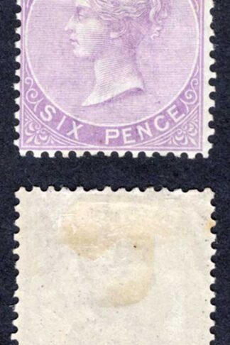 Bermuda SG7 6d Dull Mauve Wmk CC Perf 14 M/M Cat 23 pounds