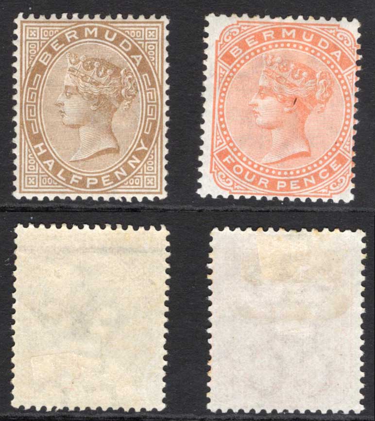 Bermuda SG19/20 Set of 2 Wmk CC Perf 14 M/M Cat 29.50 pounds