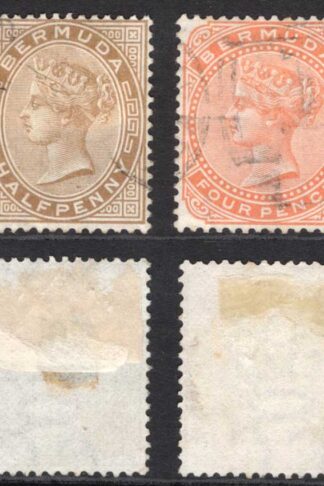 Bermuda SG19/20 Set of 2 Wmk CC Perf 14 Fine used Cat 6.75 pounds