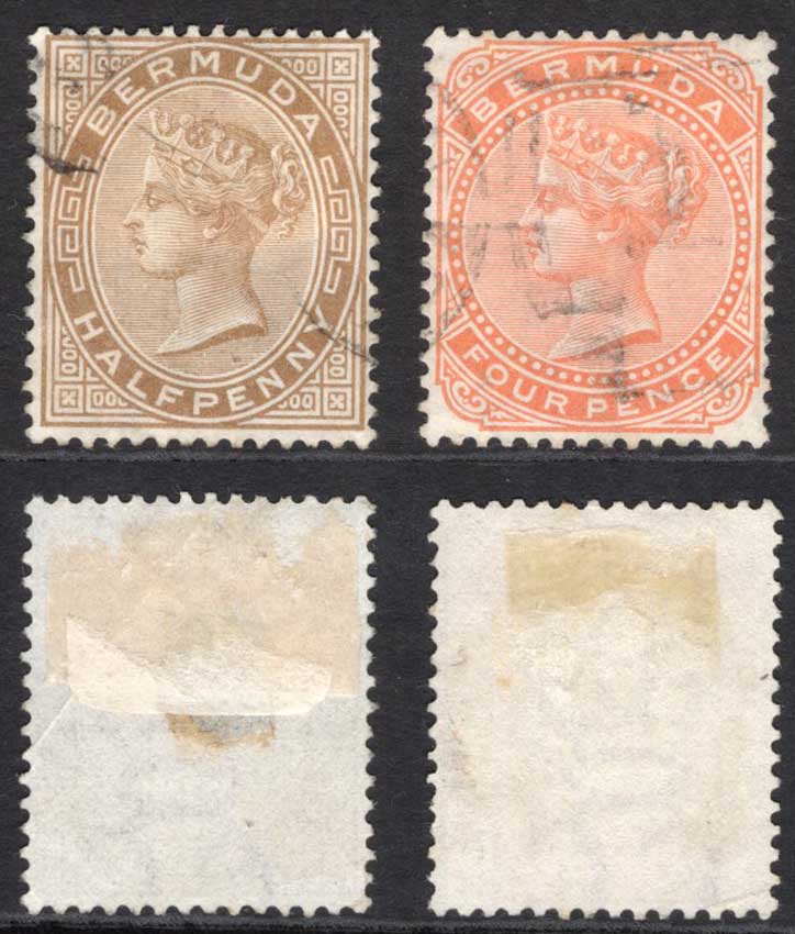 Bermuda SG19/20 Set of 2 Wmk CC Perf 14 Fine used Cat 6.75 pounds