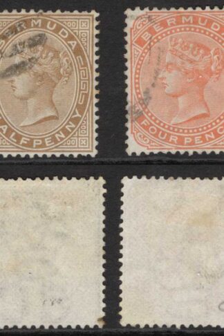 Bermuda SG19/20 Set of 2 Wmk CC Perf 14 Fine used Cat 6.75 pounds