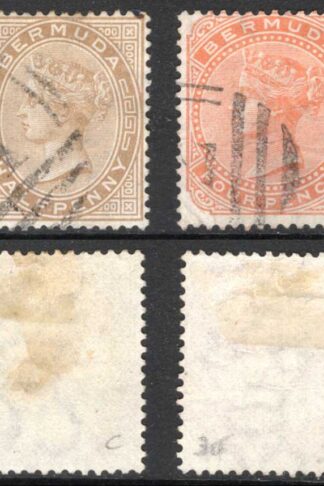 Bermuda SG19/20 Set of 2 Wmk CC Perf 14 Fine used Cat 6.75 pounds