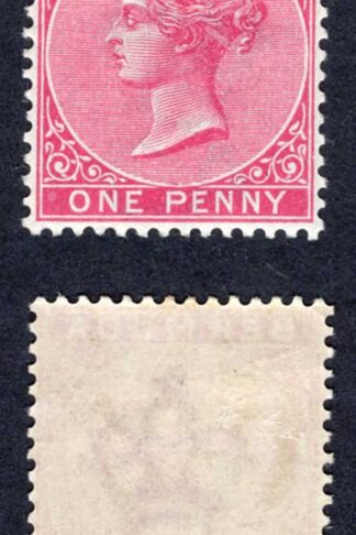 Bermuda SG24a 1d Aniline Carmine Wmk CA M/M Cat 22 pounds