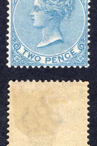 Bermuda SG25 2d Blue Wmk CA M/M Cat 75 pounds