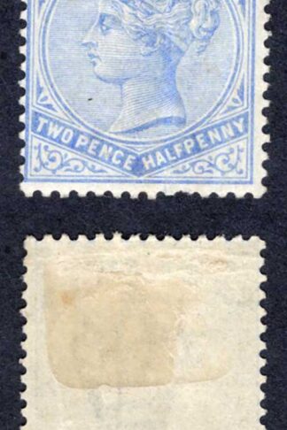 Bermuda SG27b 2 1/2d Pale Ultramarine Wmk CA M/M (bend) Cat 27 pounds