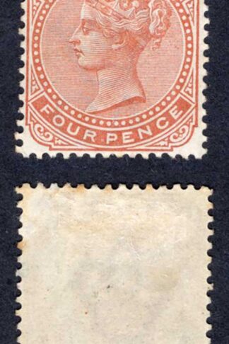 Bermuda SG28a 4d Orange-brown Wmk CA M/M Cat 35 pounds