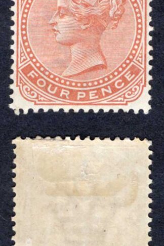 Bermuda SG28a 4d Orange-brown Wmk CA M/M Cat 35 pounds