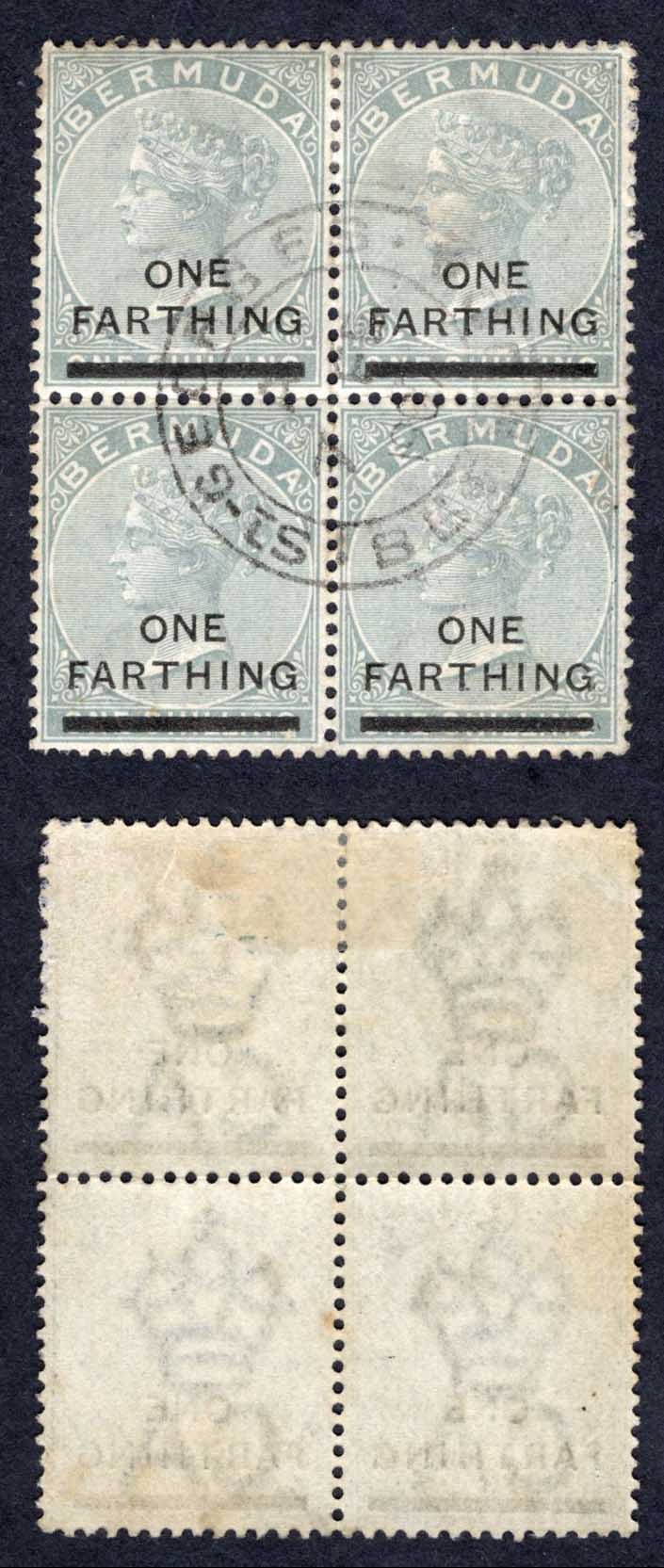Bermuda SG33 3d Wmk CA Pair (1 x U/M) Cat 12 pounds