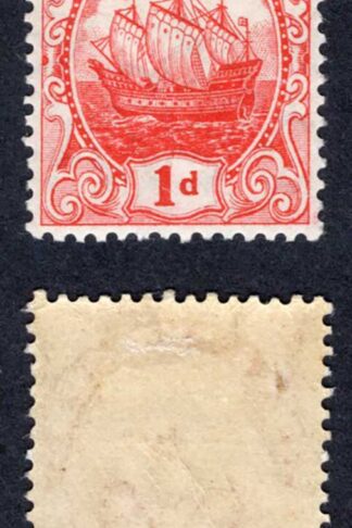 Bermuda SG46 1d Red Wmk Mult CA M/M Cat 20 pounds