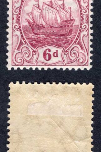 Bermuda SG50 6d Pale Claret Wmk Mult CA M/M Cat 12 pounds