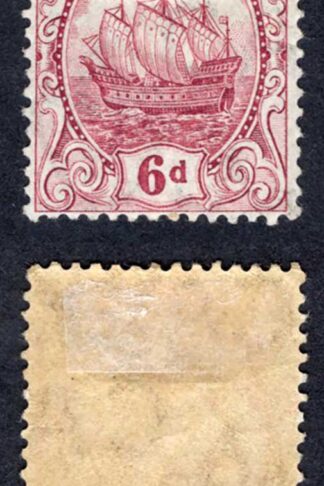 Bermuda SG50 6d Pale Claret Wmk Mult CA M/M Cat 12 pounds