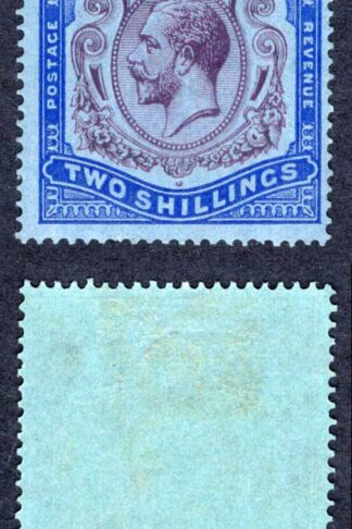 Bermuda SG88g 2/- purple and Blue/grey blue M/M Cat 50 pounds