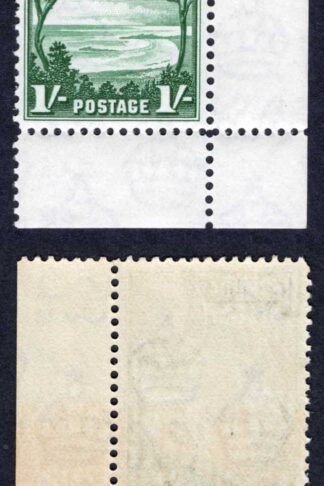 Bermuda SG105 1/- Green U/M Corner Example Cat 21++ pounds