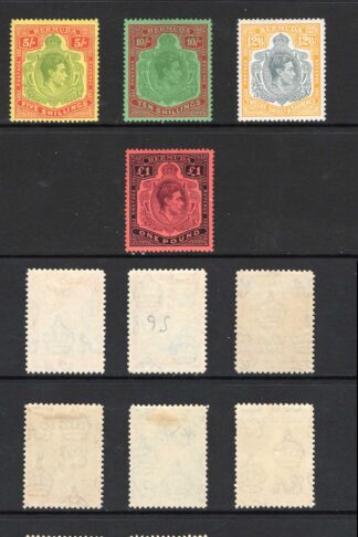 Bermuda SG110/15 KGVI Set of 16 Fine Fresh M/M Cat 300 pounds