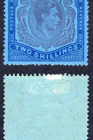 Bermuda SG116c 2/- Purple and Blue/Deep Blue M/M Cat 9 pounds