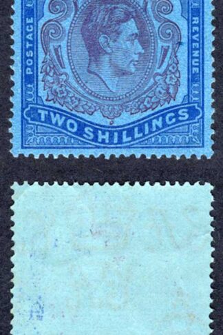 Bermuda SG116c 2/- Purple and Blue/Deep Blue M/M Cat 9 pounds