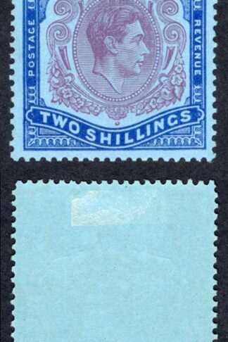 Bermuda SG116e 2/-Dull Purple and Blue/pale blue Perf 13 M/M Cat 13 pounds