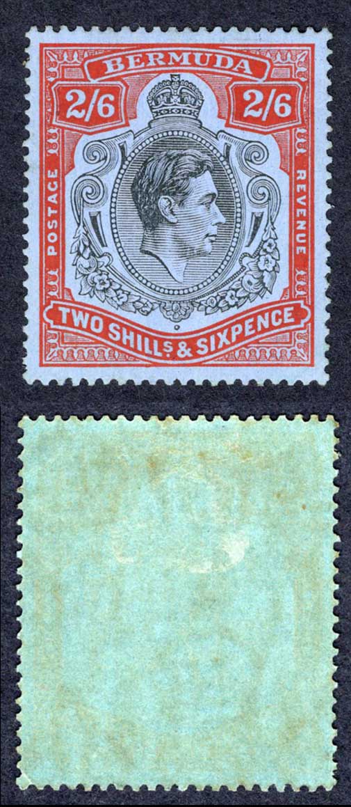 Bermuda SG117 2/6 Black and Red/grey-blue M/M Cat 70 pounds