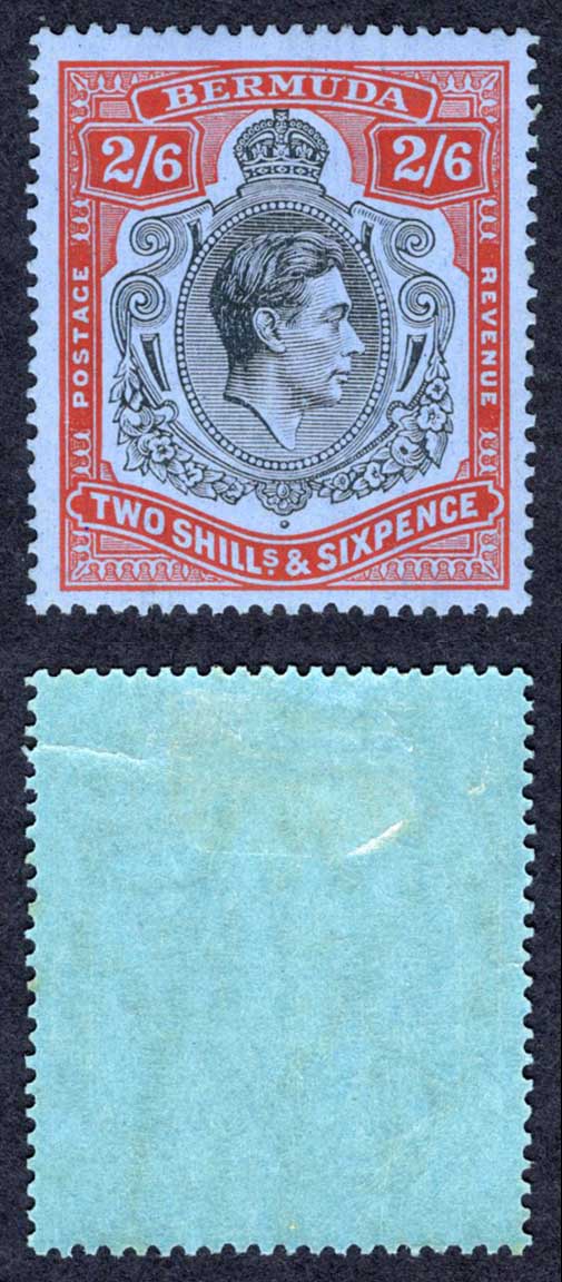 Bermuda SG117 2/6 Black and Red/grey-blue M/M Cat 70 pounds