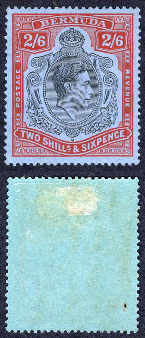 Bermuda SG117 2/6 Black and Red/grey-blue M/M Cat 70 pounds