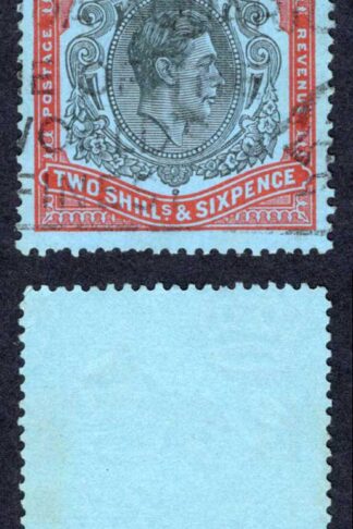 Bermuda SG117d 2/6 Black and red/pale-blue Perf 13 U/M Cat 25 pounds