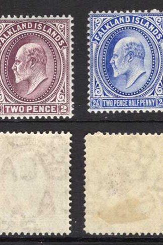 Falkland Is SG45 KEVII 2d Purple U/M Cat 25++ pounds