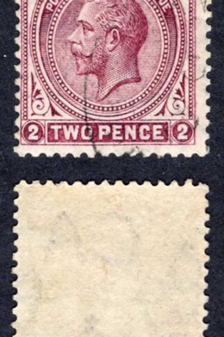 Falkland Is SG62c 2d Deep Reddish Purple Wmk Mult CA Fine used Cat 16 pounds