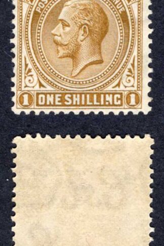 Falkland Is SG79 1/- Deep Ochre Wmk Script M/M Cat 24 pounds