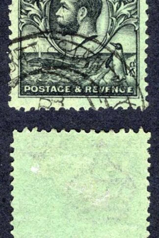 Falkland Is SG122a 1/- Penguins LINE PERF Light Cancel Cat 30 pounds
