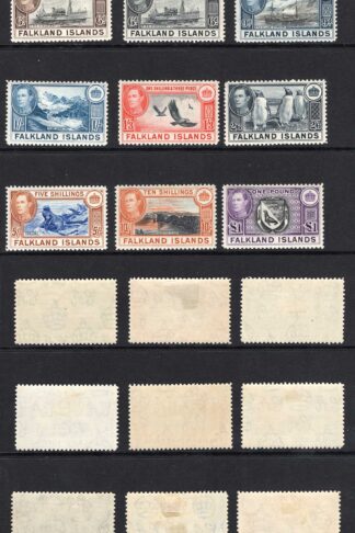 Falkland Is SG146/63 KGVI Set of 18 Fine M/M Cat 475 pounds