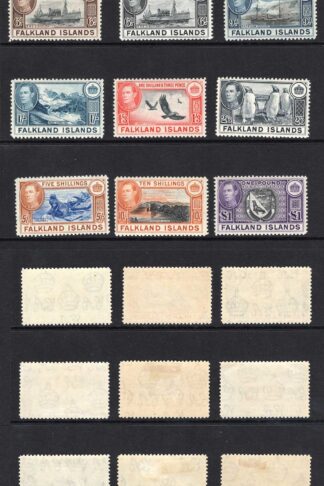 Falkland Is SG146/63 KGVI Set of 18 Fine M/M Cat 475 pounds