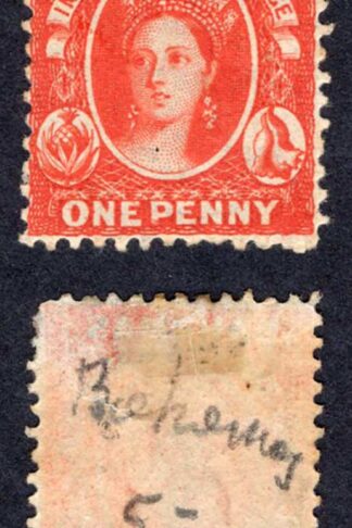 Bahamas SG25 1d Vermillion Wmk CC Perf 12.5 M/M Cat 80 pounds