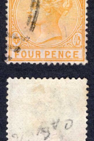Bahamas SG53 4d Deep Yellow used Cat 5 pounds
