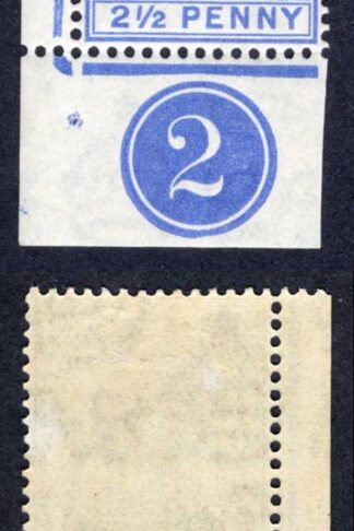 Bahamas SG119 2 1/2d Ultramarine Wmk Script M/M Plate example