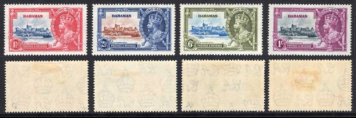Bahamas SG141/4 1935 Silver Jubilee M/M Cat 18 pounds