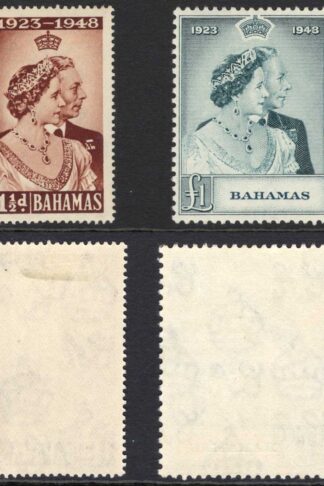 Bahamas SG194/5 1948 Silver Wedding U/M (1 1/2d M/M) Cat 42 pounds