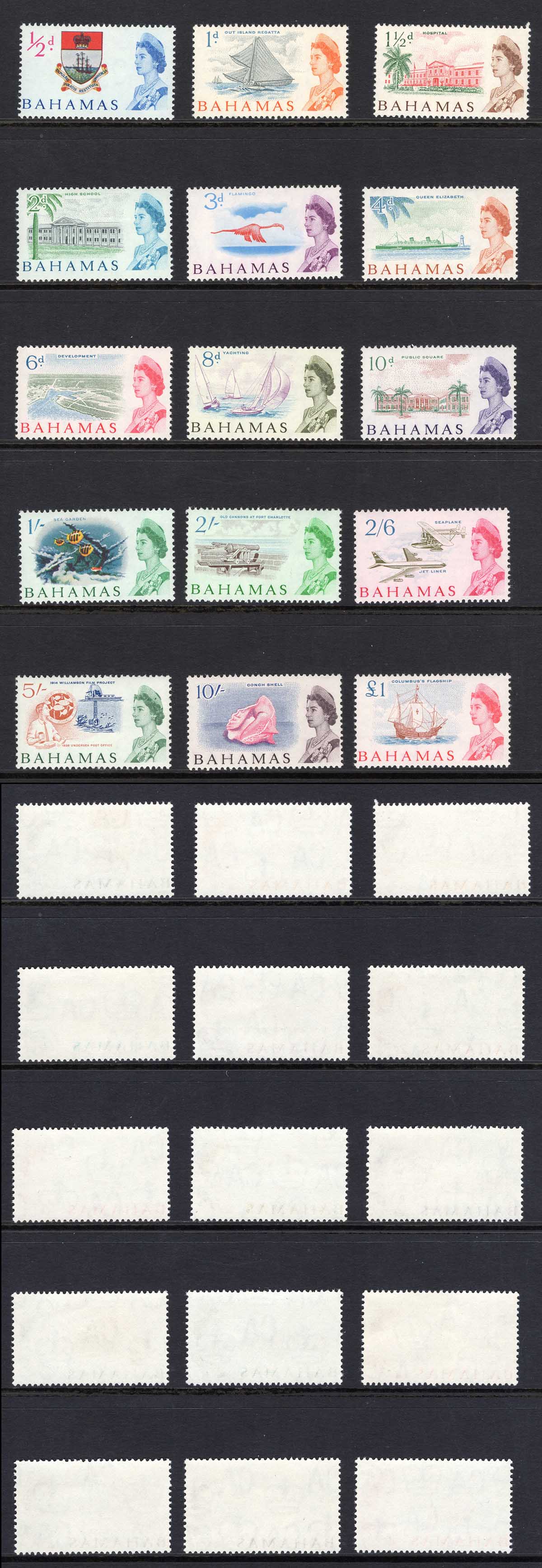 Bahamas SG247/62 1965 Set of 15 U/M Cat 55 pounds