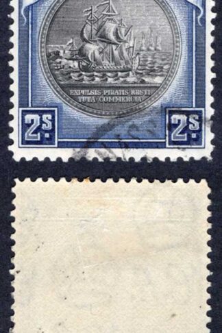 Bahamas SG131a 2/- Slate-purple and Indigo Fine used Cat 55 pounds