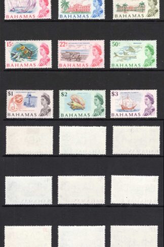 Bahamas SG295/309 1967 Set of 15 (toned paper) U/M Cat 35 pounds