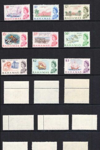 Bahamas SG295/309 1967 Set of 15 (toned paper) U/M Cat 35 pounds