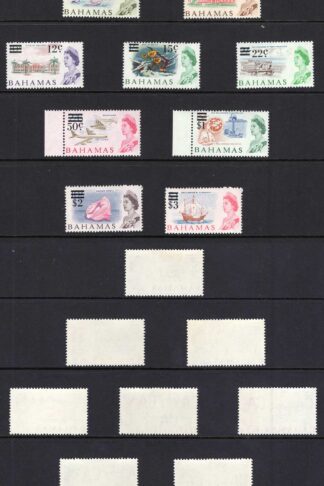 Bahamas SG273/87 Overprint set of 15 U/M Cat 28 pounds