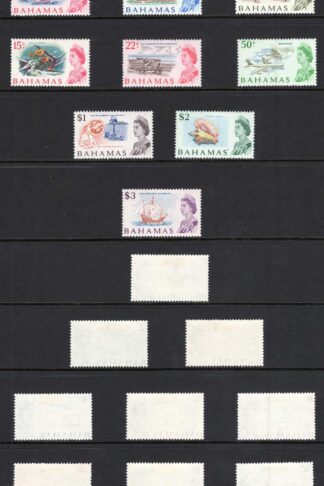 Bahamas SG295/309 1967 Set of 15 (toned paper) M/M Cat 35 pounds