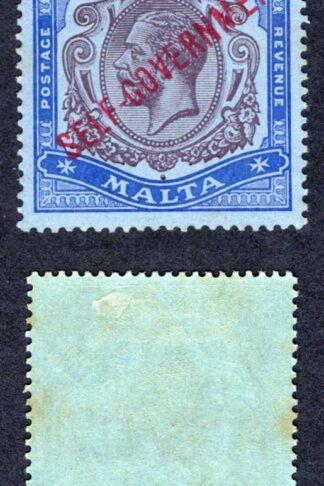 Malta SG111 2/- Wmk Mult Crown CA M/M (tone spots) Cat 250 pounds