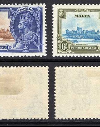Malta SG210/3 1935 Silver Jubilee M/M Cat 22 pounds