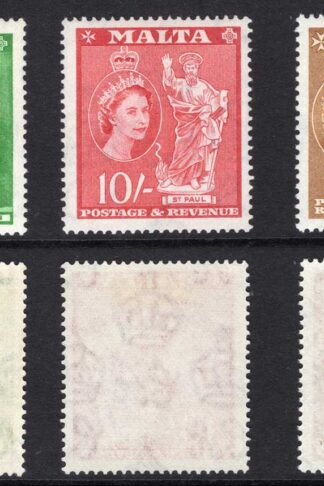 Malta SG280/2 1956 top three values U/M Cat 98 pounds