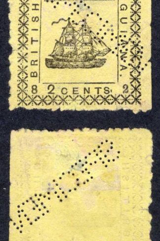 British Guiana SG163 2c yellow Cat 110 pounds