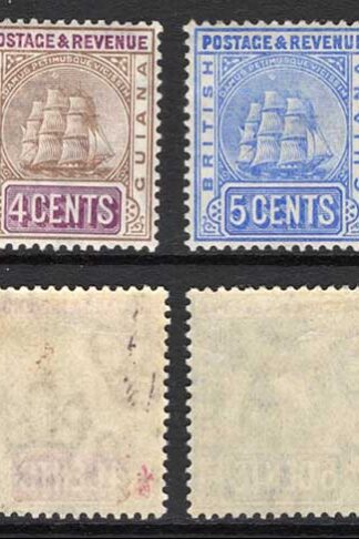 British Guiana SG233/8 1900 Set Wmk Crown CA M/M Cat 110 pounds
