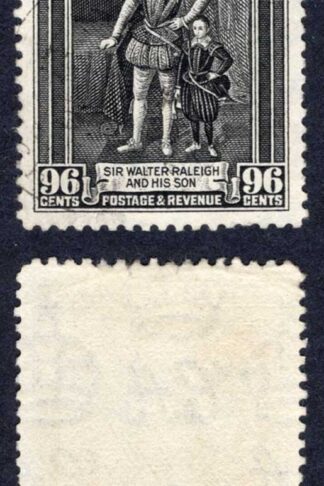 British Guiana SG299 96c Black Used Cat 55 pounds