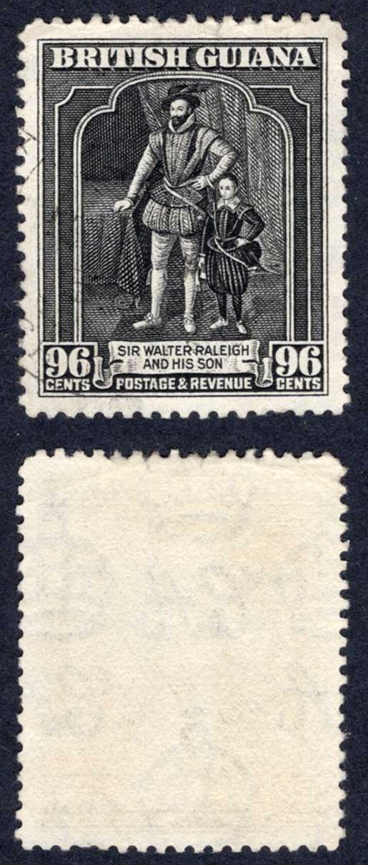 British Guiana SG299 96c Black Used Cat 55 pounds