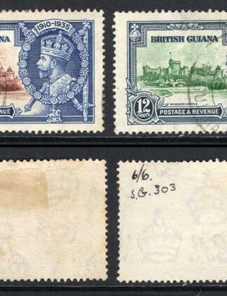 British Guiana SG301/4 1935 Silver Jubilee set used Cat 40 pounds